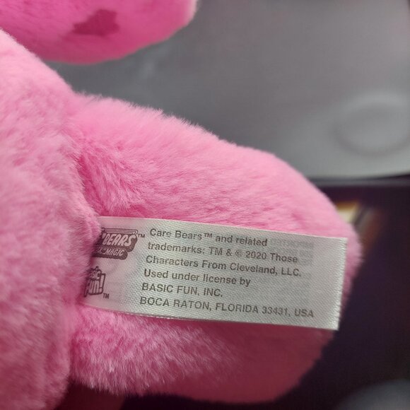 Lot of 3 Cheer Care Bears 2003 & 2020 Rainbow Pink Plush Stuffed Toy Animal - Picture 12 of 12